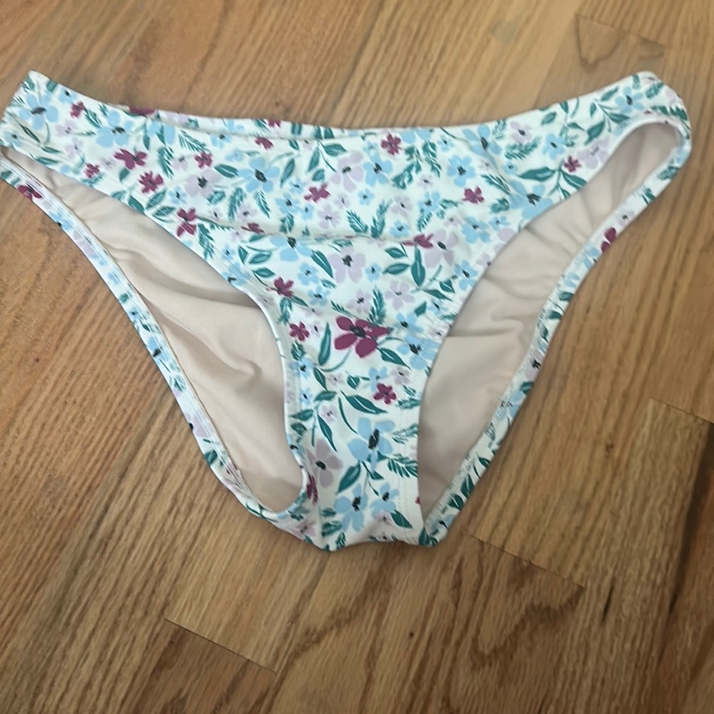 kona sol women's floral bikini bottom
